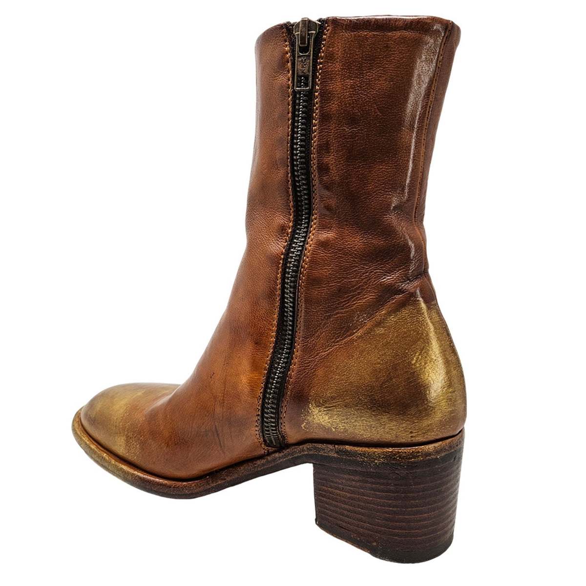 Madison Maison Hand Rubbed Ankle Boot - Cognac - Image 3 of 4