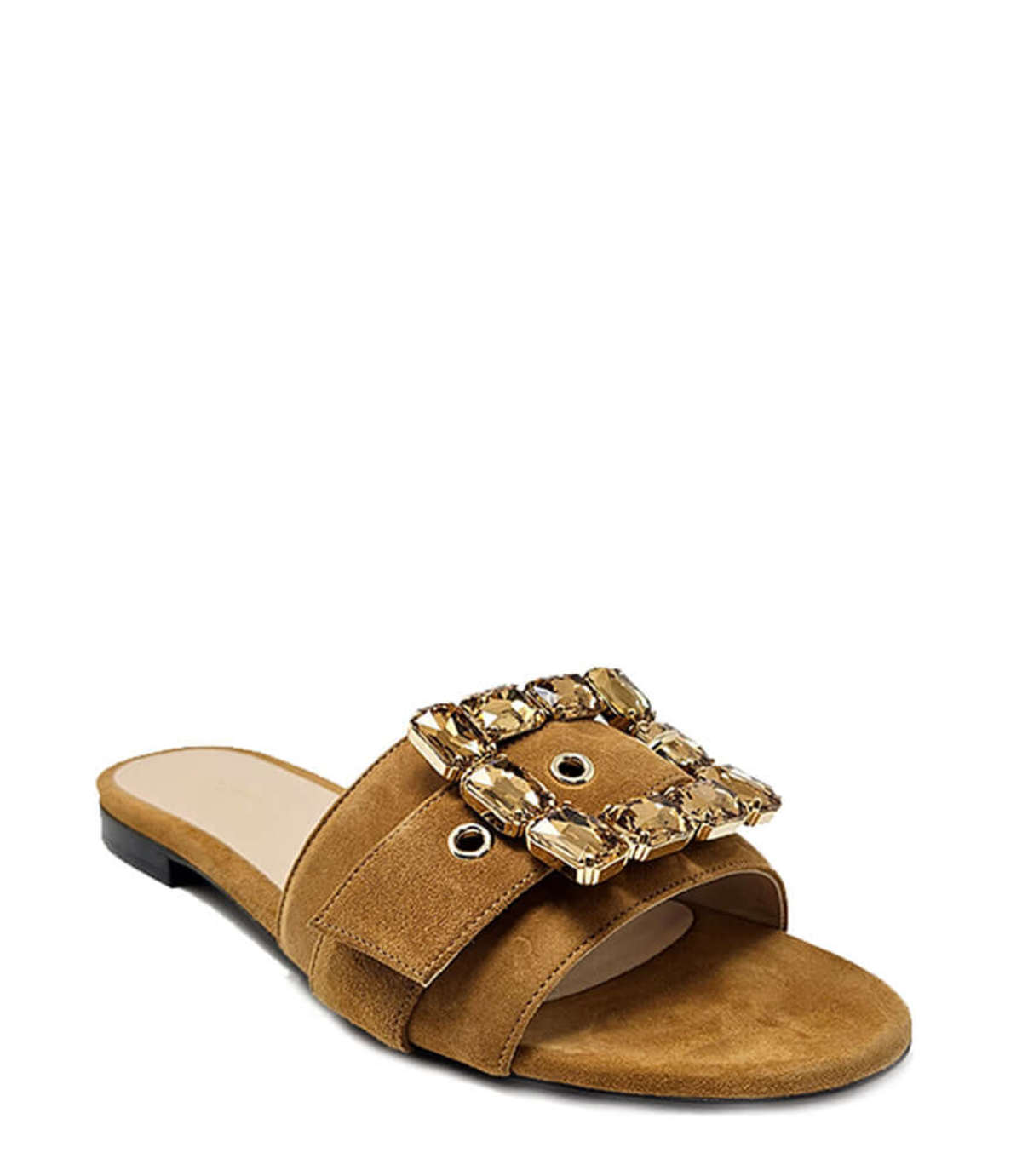 Madison Maison Fade Jeweled Buckle Sandal - Khaki/Bambu - Image 3 of 4