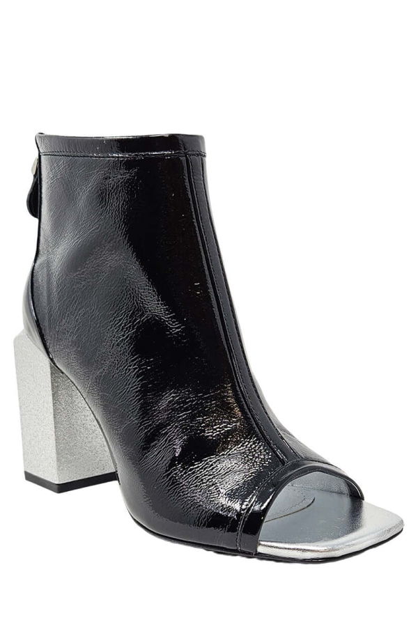 Madison Maison Fatima Hi Heel Sandal - Black/Silver