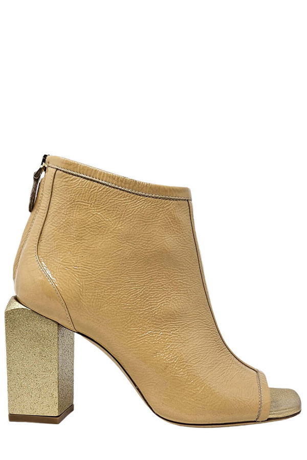 Madison Maison Fatima Hi Heel Sandal - Nude/Gold