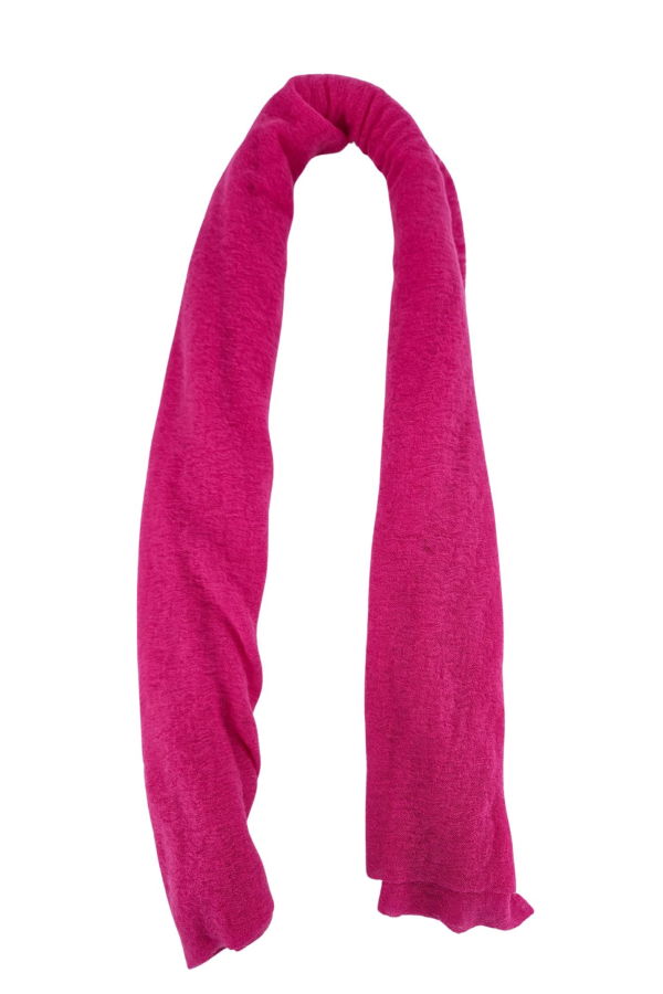 Botto Giuseppe Small Cashmere Plain Scarf - Fuchsia