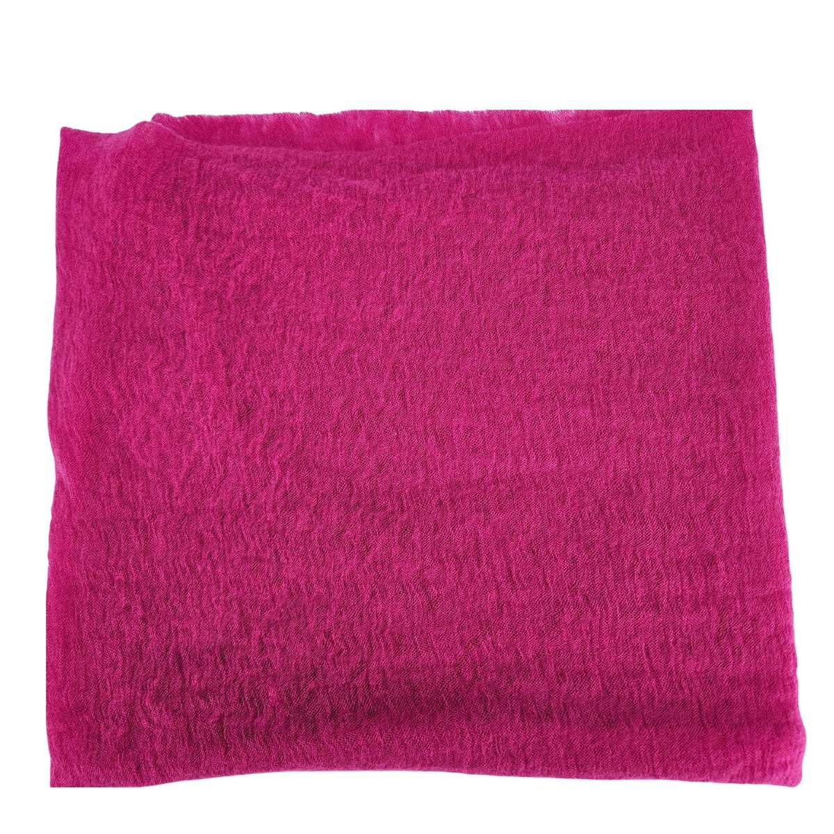 Botto Giuseppe Small Cashmere Plain Scarf - Fuchsia - Image 3 of 3