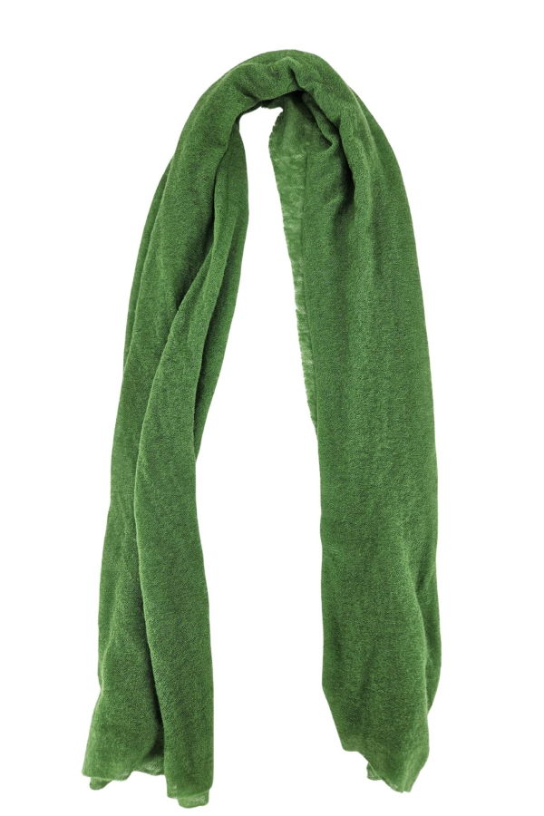 Botto Giuseppe Large Cashmere Plain Stole - Grass Green