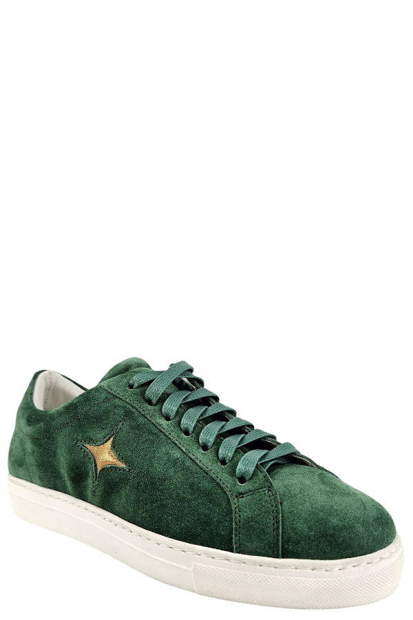 Fashion Moda Sirius Star Suede Sneaker - Green
