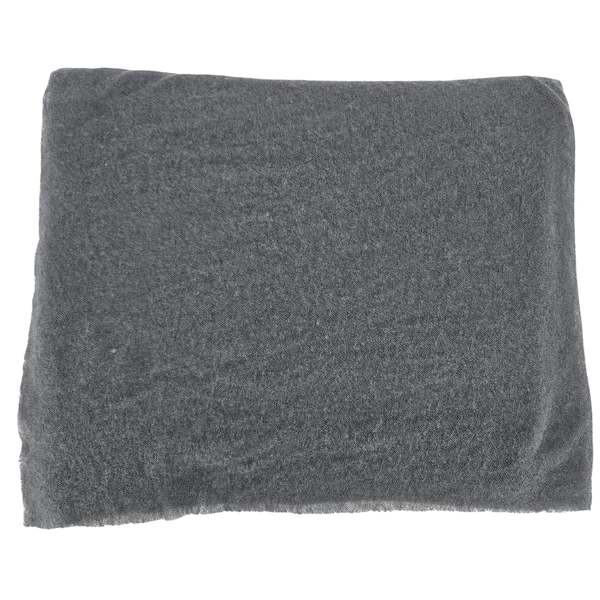 Botto Giuseppe Small Cashmere Plain Scarf - 0009 Steel Grey