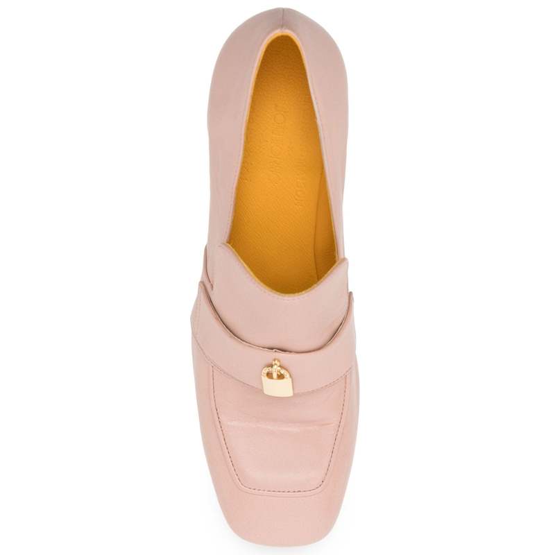 Madison Maison Lock Heel Loafer - Light Pink