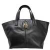Madison Maison x Joan Hornig Leather Lock Tote Bag - Black - Thumbnail 2