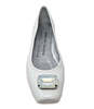 Madison Maison Marion Jeweled Ballet Flat - White - Thumbnail 4