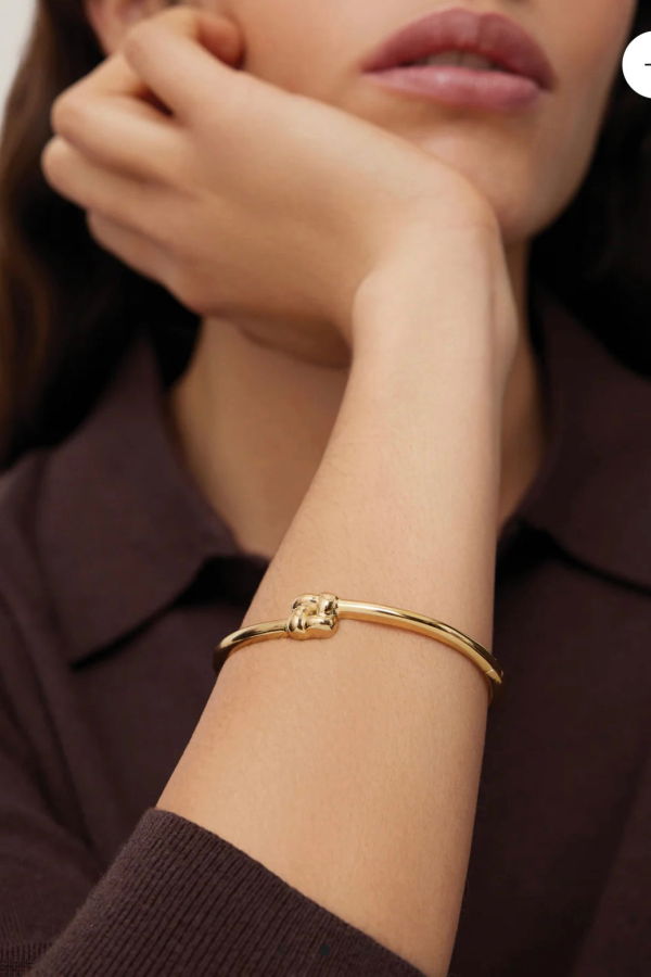 Jenny Bird Slim Woven Square Bangle Bracelet