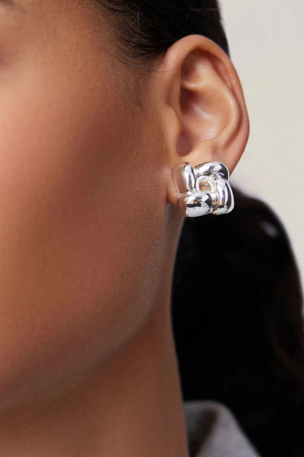 Jenny Bird Small Woven Square Earrings