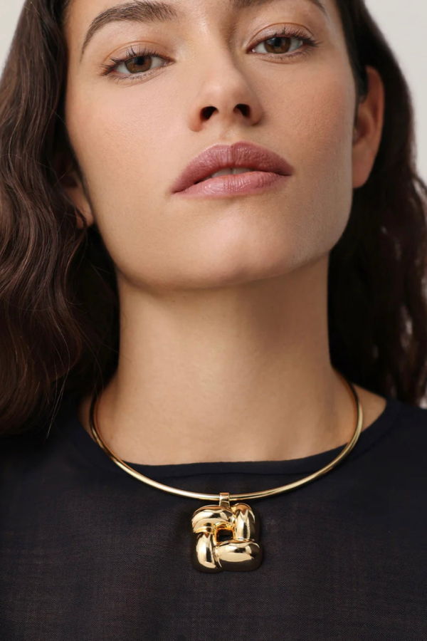 Jenny Bird Woven Square Collar Necklace