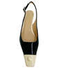 Madison Maison Slingback With Pearl Slingback Heels - Navy/Off White - Thumbnail 2