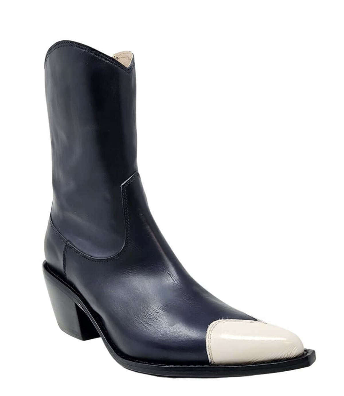 Madison Maison™ Heart Toe Ankle Boot - Navy/White - Image 2 of 4