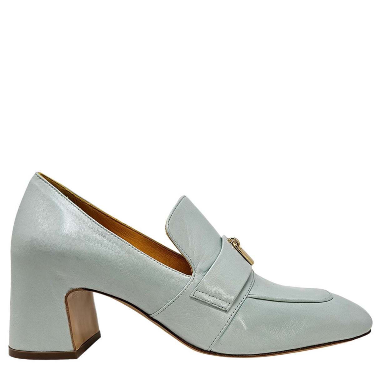 Madison Maison Lock Heel Loafers - Seafoam - Image 1 of 4