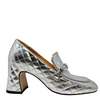 Madison Maison™ MD100 Quilted Jeweled Heel Loafer - Silver - Thumbnail 1