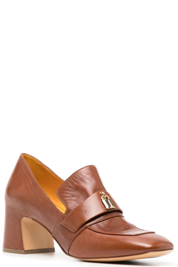 Madison Maison Lock Heel Loafer - Tan