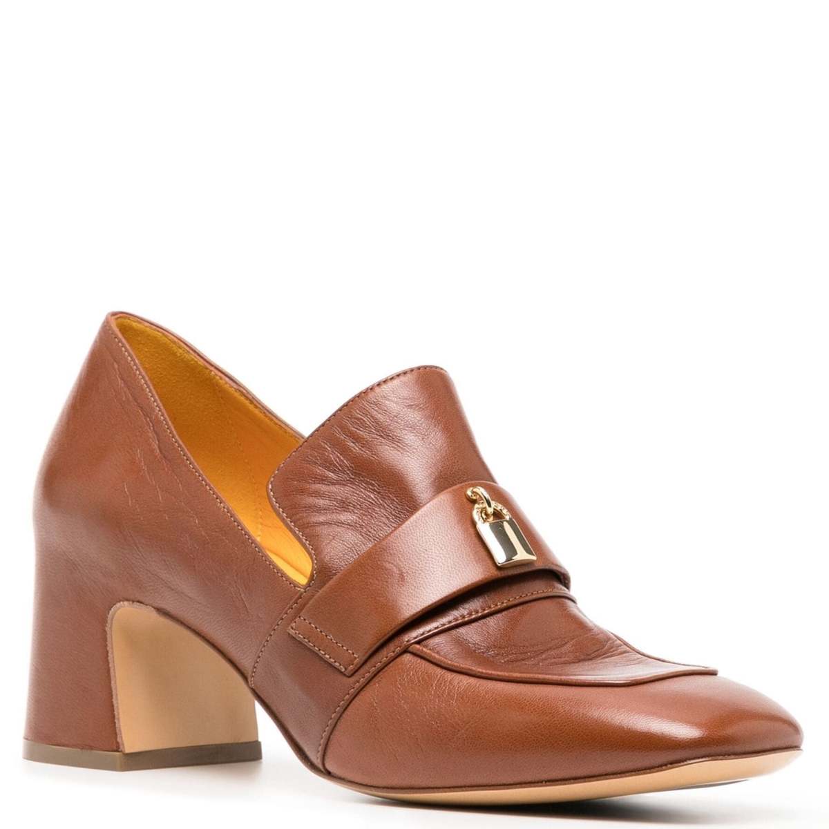 Madison Maison Lock Heel Loafer - Tan - Image 2 of 4