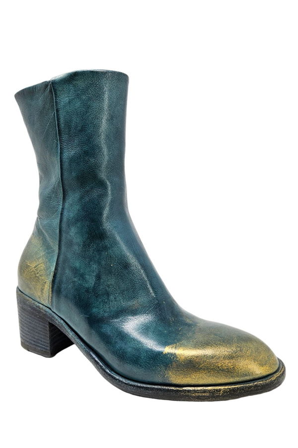 Madison Maison Hand Rubbed Ankle Boot - Teal