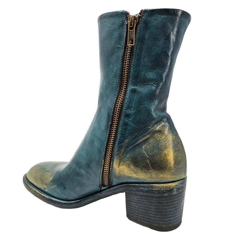Madison Maison Hand Rubbed Ankle Boot - Teal