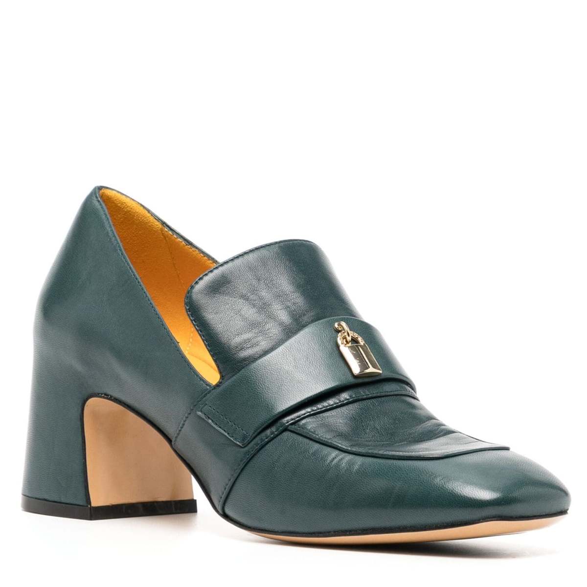 Madison Maison Lock Heel Loafer - Teal - Image 2 of 4