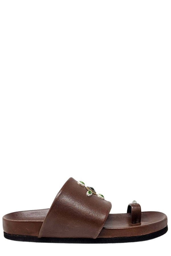 Madison Maison Tyche Toe Ring Sandal - Chocolate