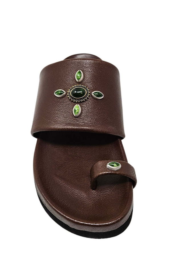 Madison Maison Tyche Toe Ring Sandal - Chocolate