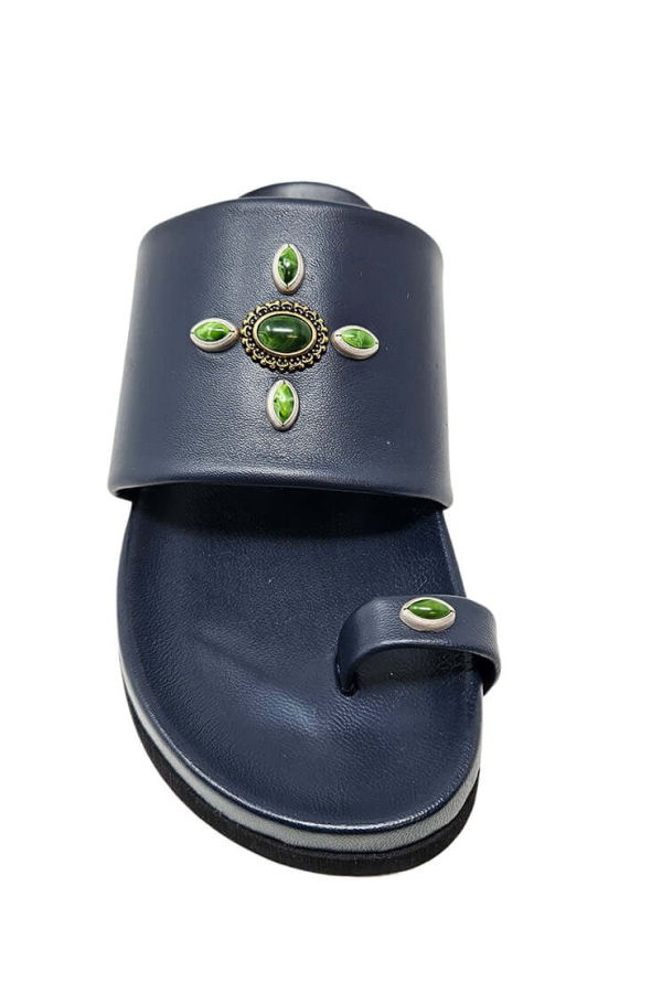 Madison Maison Tyche Toe Ring Sandal - Navy