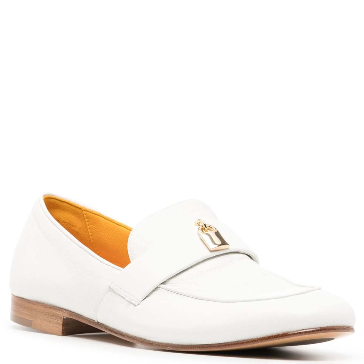 Madison Maison Lock Flat Loafers - White - Image 2 of 4