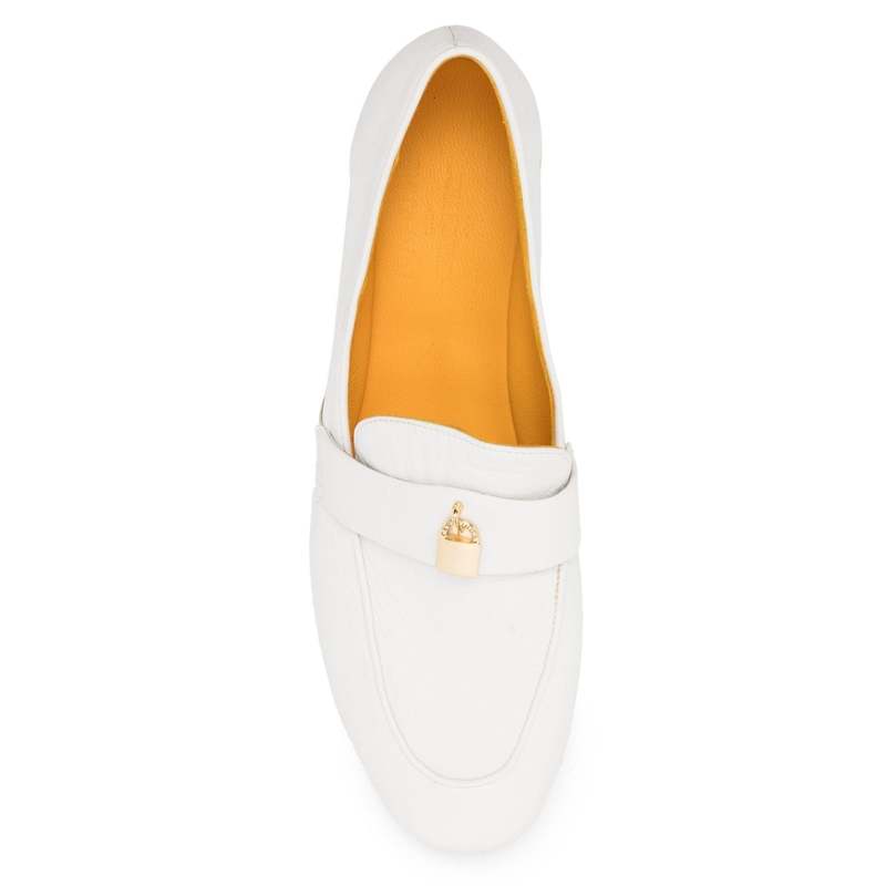 Madison Maison Lock Flat Loafers - White