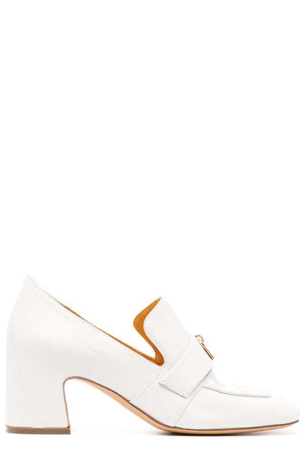 Madison Maison Lock Heel Loafer - White
