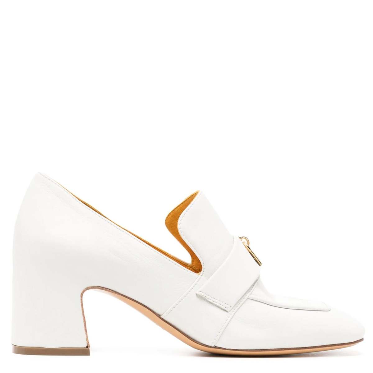 Madison Maison Lock Heel Loafer - White - Image 1 of 4