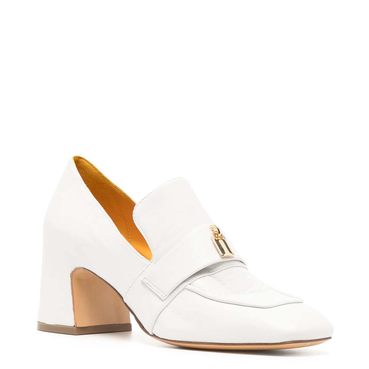 Madison Maison Lock Heel Loafer - White - Image 2 of 4