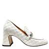 Madison Maison Leather Quilted Loafer Shoes - White - Thumbnail 1