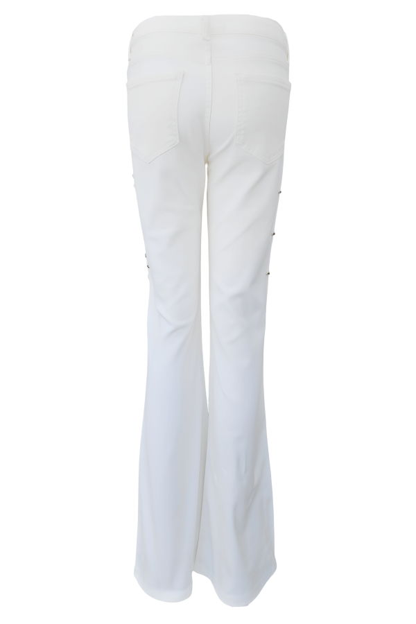 Madison Maison Designing Hollywood Studded Jeans - White