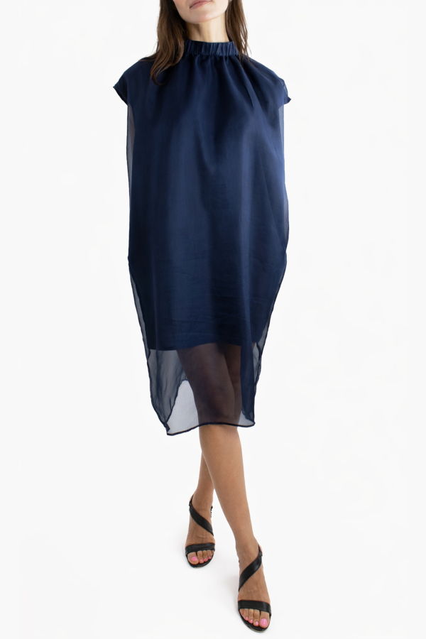 Meg Glamour Shift Dress - Navy