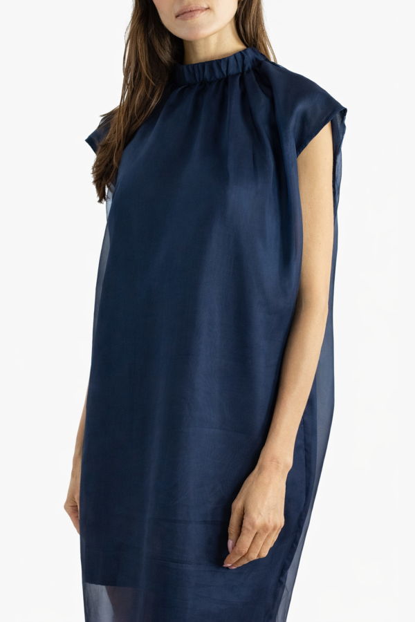 Meg Glamour Shift Dress - Navy