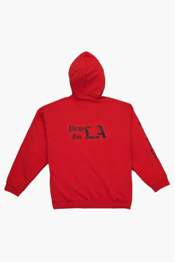 THE CELECT Pray for LA Hoodie - Red