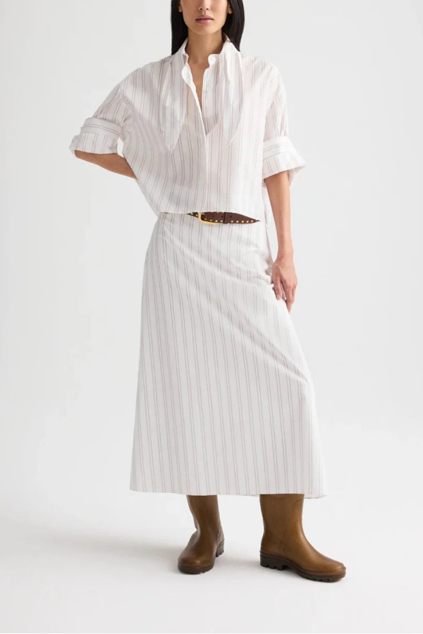 TWP The A-Line Skirt - White