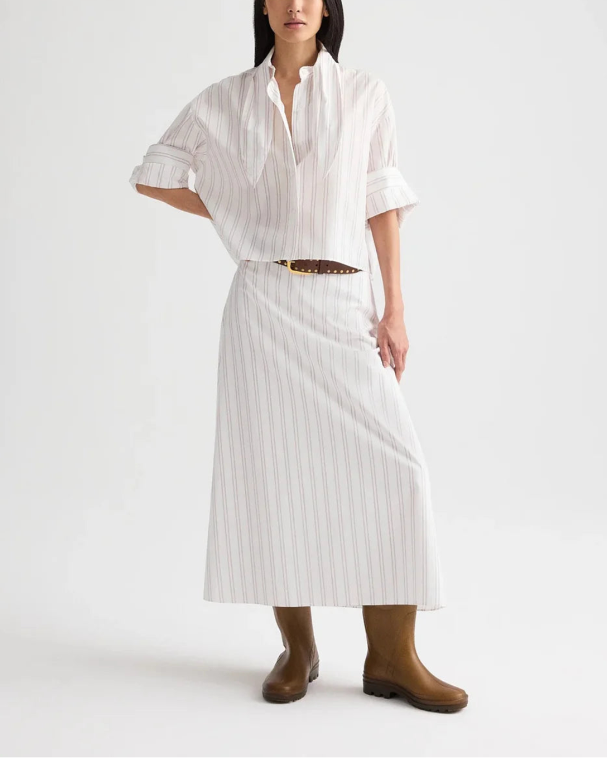 TWP The A-Line Skirt - White - Image 2 of 5