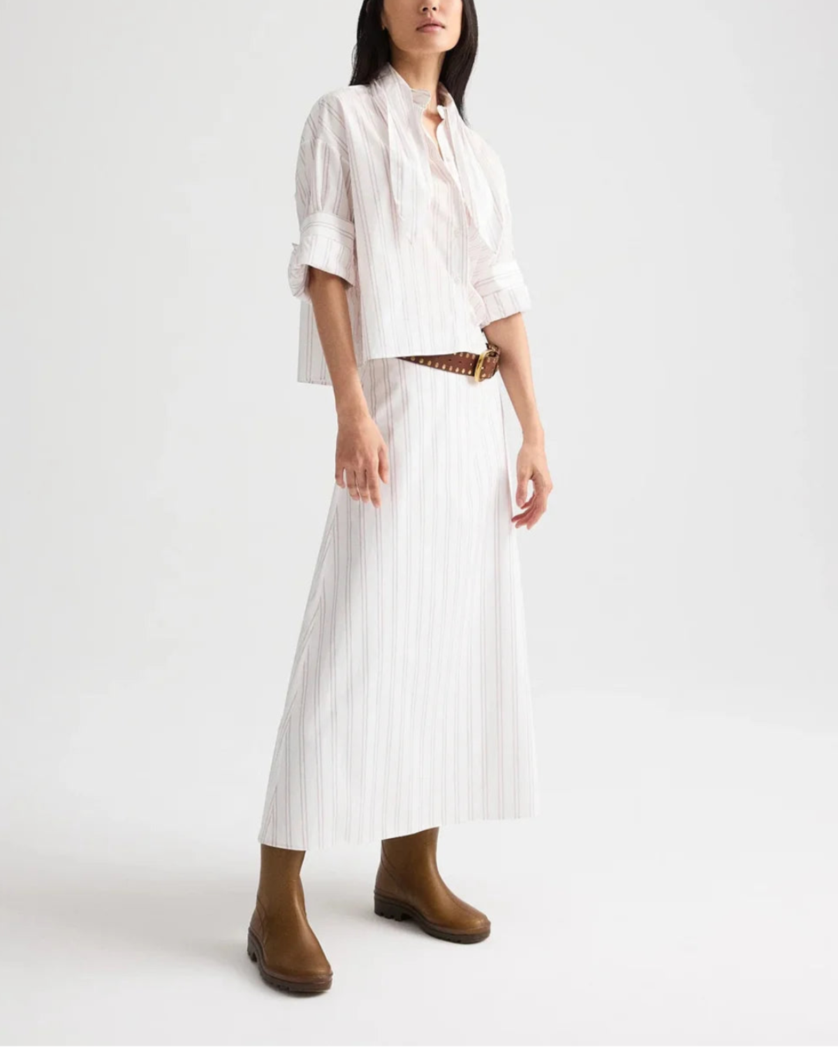 TWP The A-Line Skirt - White - Image 3 of 5