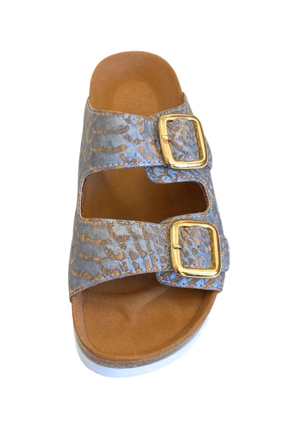 Ocelot Market Women's Cork Sandal - Grey Piton Cork