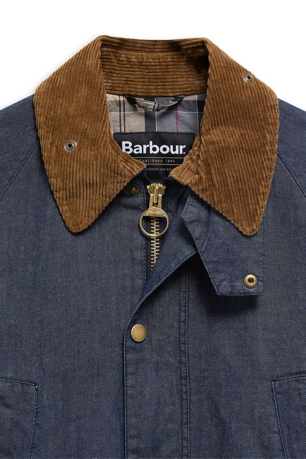 Barbour Oversized Bedale Denim Casual Jacket