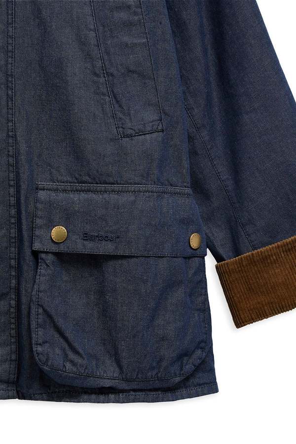Barbour Oversized Bedale Denim Casual Jacket