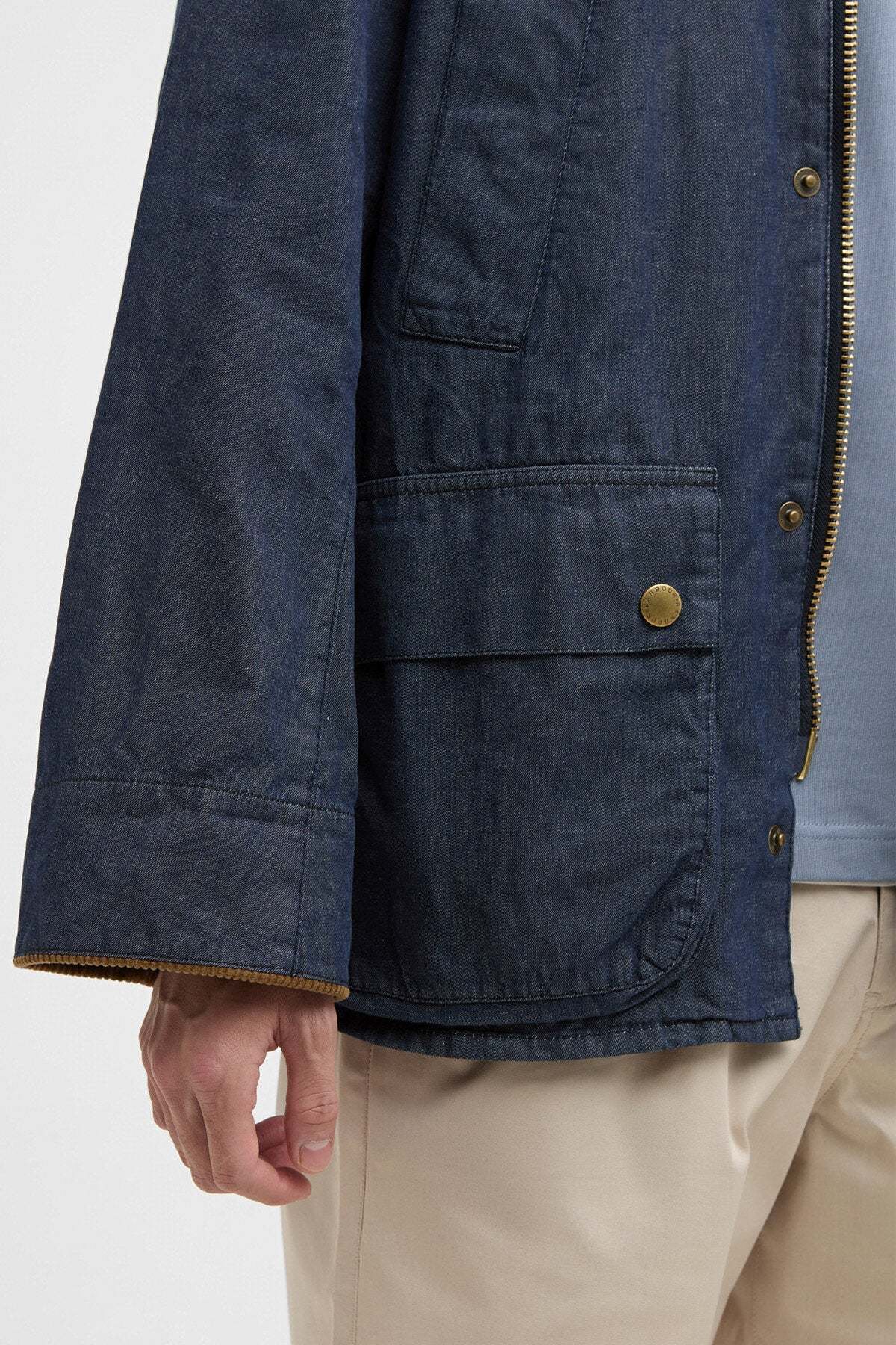 Barbour Oversized Bedale Denim Casual Jacket - Image 8 of 14