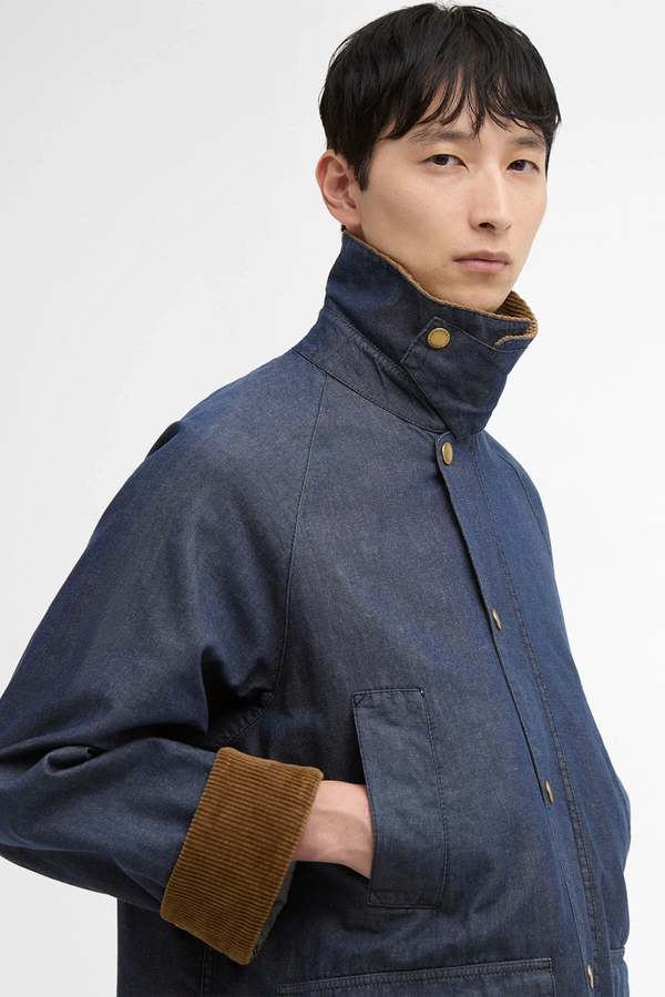 Barbour Oversized Bedale Denim Casual Jacket