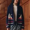 The Great. Sailboat Lodge Cardigan - Dark Navy - Thumbnail 1