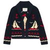 The Great. Sailboat Lodge Cardigan - Dark Navy - Thumbnail 6
