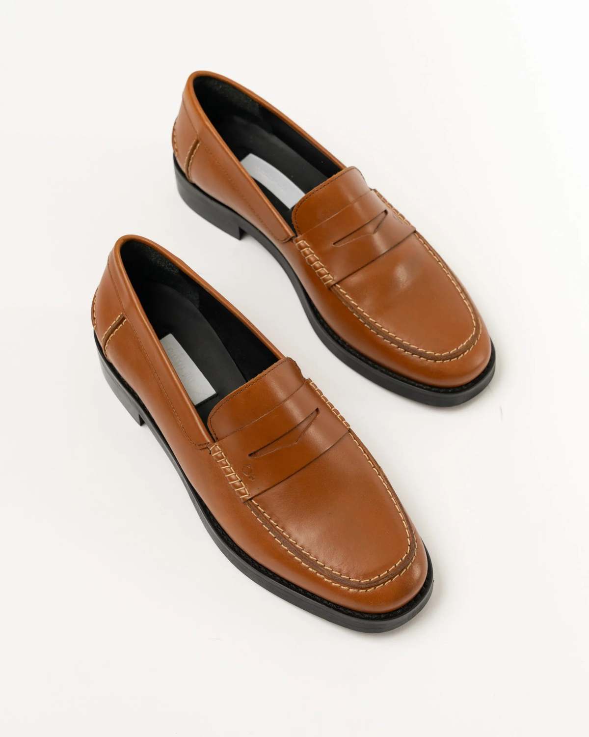 Suzanne Rae Keene Leather Loafer - Brown - Image 1 of 3