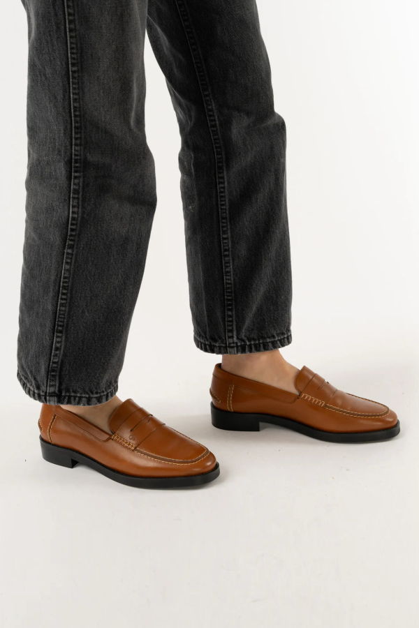 Suzanne Rae Keene Leather Loafer - Brown