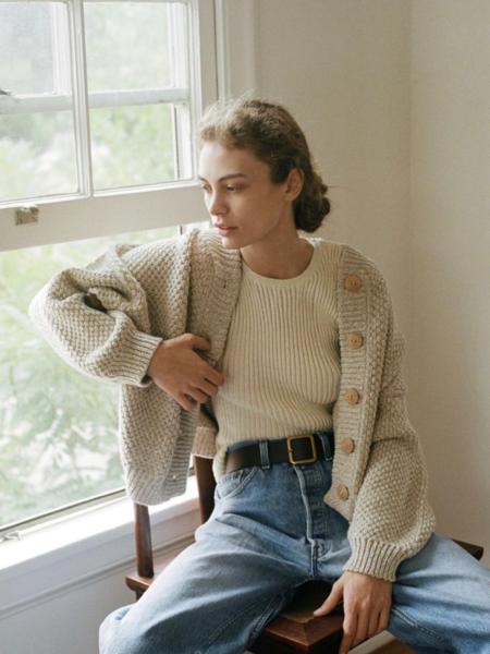 Wol Hide Marled Rib Hat - Sandstone | Garmentory display picture 2